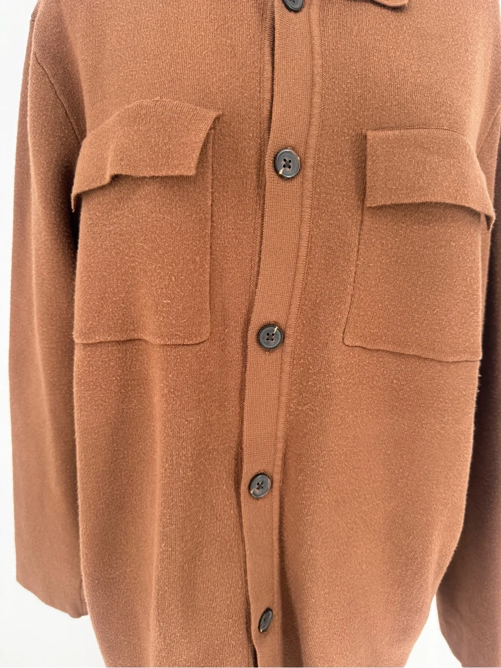 Christian Lacroix Men's Preppy Brown Cardigan size Large